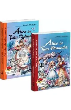 Pachet 2 carti: Alice in Tara Minunilor + Alice in Tara Oglinzilor