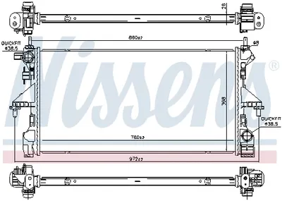 Radiator apa racire motor (transmisie manuala) CITROEN JUMPER; PEUGEOT BOXER 2.0D 2.2D dupa 2015