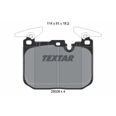 Set placute frana, frana disc TEXTAR 2502801