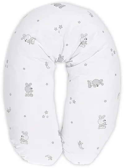 Perna pentru alaptat Lorelli - Little Rabbits, 190 cm, gri