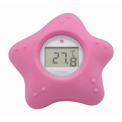 Termometru digital, FreeON, Starfish, Multifunctional, Ecran usor de citit, BPA Free, 0 luni+, Pink