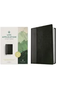 NLT Life Application Study Bible, Third Edition (Red Letter, Leatherlike, Black/Onyx)