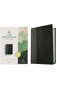NLT Life Application Study Bible, Third Edition (Red Letter, Leatherlike, Black/Onyx)