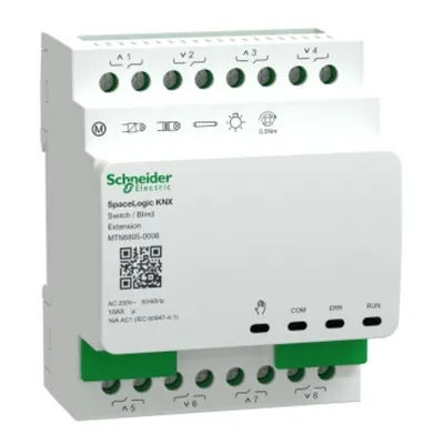 Servomotor SpaceLogic KNX Extensie, 8 canale