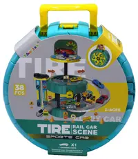 Set de joacă pentru parcareг B-MAX - Mașini sport, 38 piese, sortiment
