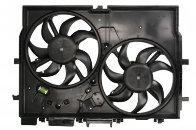 Ventilator radiator (cu carcasa, dublu) potrivit FIAT DUCATO 2.2D 2.3D 3.0D 07.06