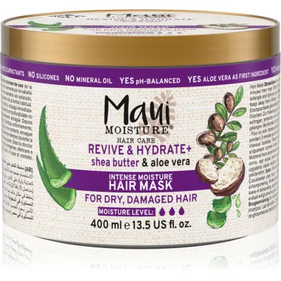 Maui Moisture Revive & Hydrate + Shea Butter & Aloe Vera masca hranitoare pentru păr 400 ml