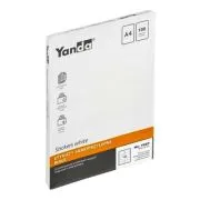 Etichete autocolante Grand Yanda Y027, 10/A4, 105x57mm, permanente, colturi drepte, alb, top 100 coli