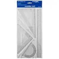 Trusa geometrie 4 piese, mare, 30cm, NO.002