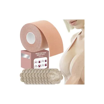 Banda ridicare bust, universala, adeziv prindere, 5mx5cm, 90g, bej