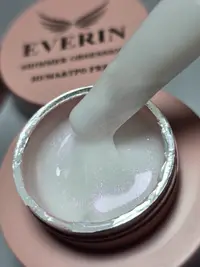 Shimmer Obsession Gel Everin 50gr- Milky White cu Sclipici 02 - SO-02-50