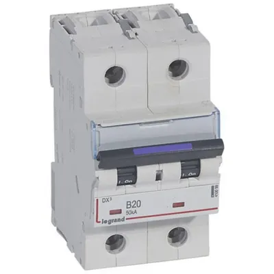 Disjunctor termomagnetic DX³ - 2P - 20 A - 50 kA - curba B - 3M