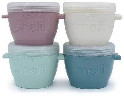 Set de recipiente din silicon Melii - Luxe, 4 x 177 ml
