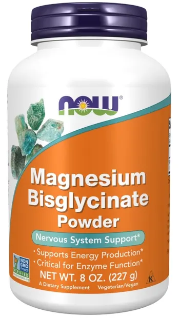 Magnesium Bisglycinate Powder, 227 g, Now