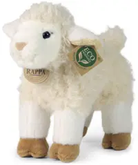 Jucărie de pluș Rappa Eco Friends - Miel alb, 23 cm