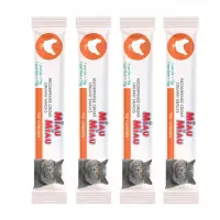 Recompense pentru pisici Miau Miau Creamy Snacks cu pui 4 buc x 15 gr
