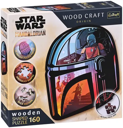 Puzzle din lemn Trefl din 160 piese - The Mandalorian