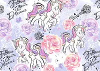 Bloc de desen №4 Rainbow - Unicorn, Follow Your Dreams, 10 foi