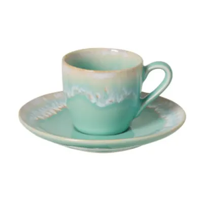 Ceașcă turcoaz pentru espresso din gresie ceramică 100 ml Taormina – Casafina