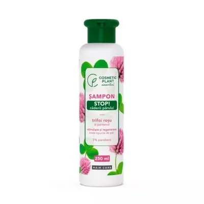 Sampon stop caderii parului cu pantenol si trifoi rosu, 250ml, Cosmetic Plant
