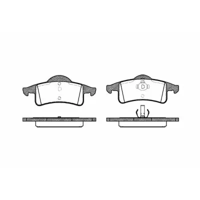 Set placute frana, frana disc REMSA 0758.00