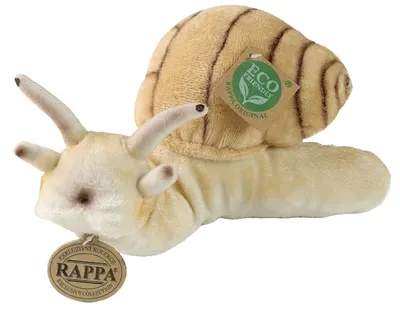Jucărie de pluș Rappa Eco Friends - Melc, 24 cm