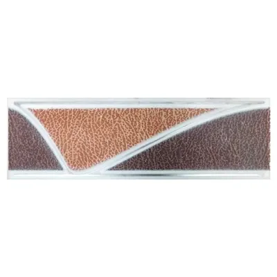 Brau decorativ faianta baie / bucatarie Pella Brown 8 x 25
