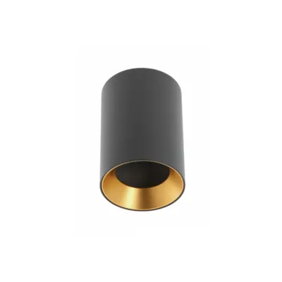 Spot - Ceiling luminaire AERO II, aluminum, 70x100mm, IP20, max. 20W, round, black