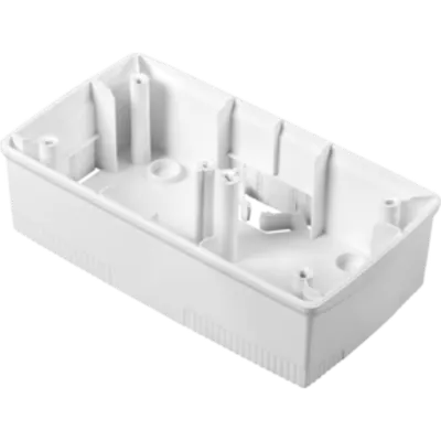 Doza aparenta pentru Ornament ONE - INTERNATIONAL STANDARD 2+2 module- HORIZONTAL - WHITE - CHORUS
