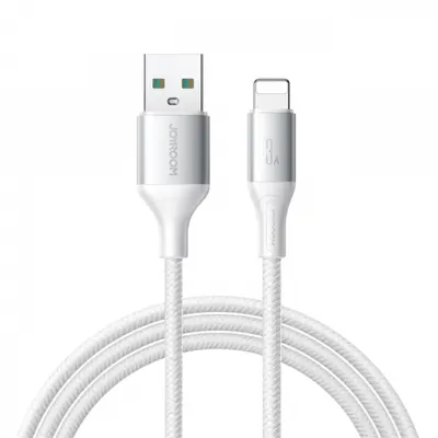 Cablu Date si Incarcare USB-A - Lightning Joyroom S-A28 Flash, 18W, 1m, Alb