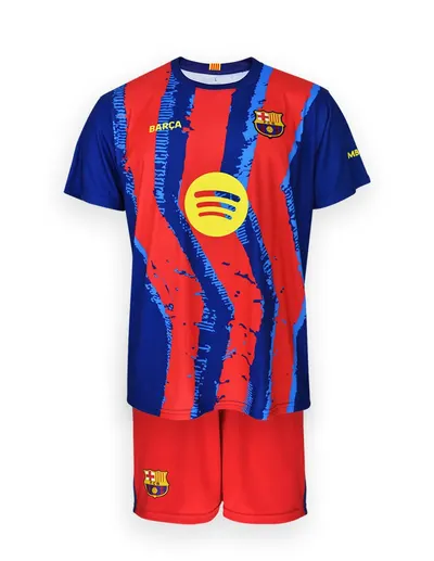 FC Barcelona 2025-26, divisa da trasferta premium per bambini, numero 4, replica