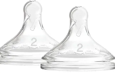 Tetine pentru biberoane Dr. Brown's Wide-Neck Options+, 2 bucăți, 3m.+