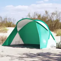 Gossi cort de plaja 2 persoane pop-up, verde marin, impermeabil