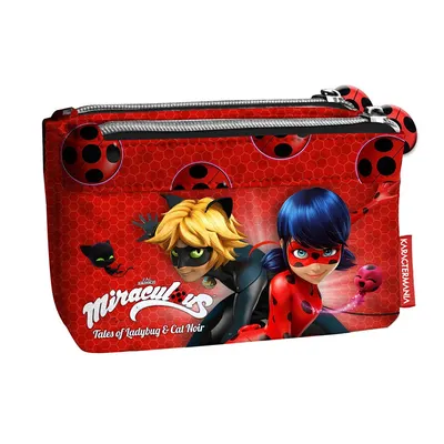 Portofel cu doua fermoare Karactermania - Ladybug