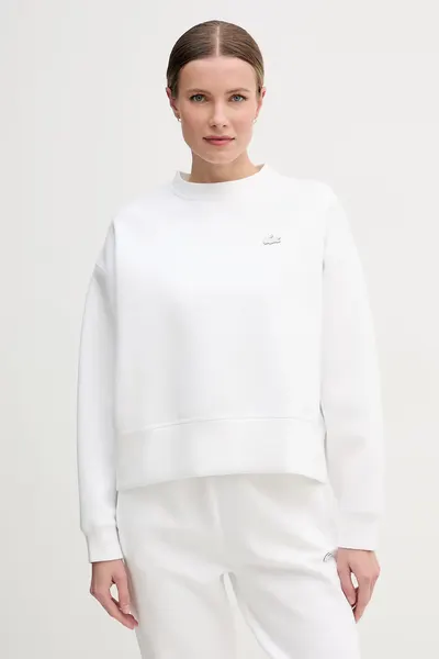 Lacoste hanorac oversized pentru femei cu bumbac