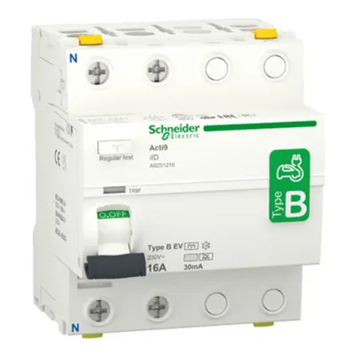 Acti9 iID, Intreruptor Diferenţial, 2P, 16A, 30mA, varf B-EV