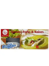 Smart Cook Set tacamuri de unica folosinta 18 buc Plastic