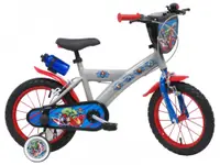 Bicicleta pentru copii Denver Avengers 14 inch, frana de mana pe ambele roti, claxon, sticla de apa, aparatoare noroi fata si spate, spite metalice, roti gonflabile