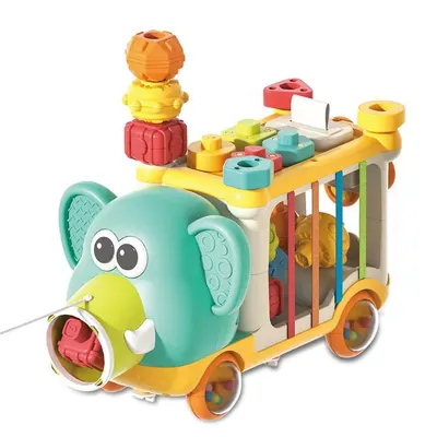 Jucărie Vtech de tras – Elefant albastru cu forme