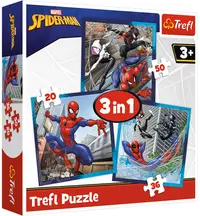 Puzzle Trefl 3 in 1 - Prietenii lui Spiderman