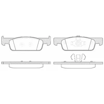Set placute frana, frana disc REMSA 1540.00