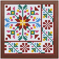 Set creativ cu cadru și pixeli Bright Toys - Broderie bulgară, motive Kyustendil, Pixel Classic