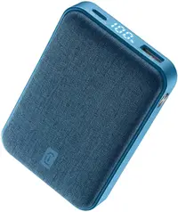 Baterie portabilă Cellularline - Glam, 10000 mAh, albastru