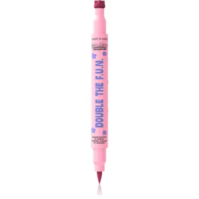 Wet n Wild SpongeBob SquarePants Double The F.U.N. Liquid Eyeliner & Stamp tuș multifuncțional pentru ochi culoare Jumpin' Jellyfish 1.2 ml