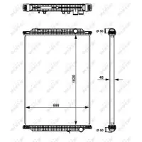 Radiator, racire motor NRF 509726