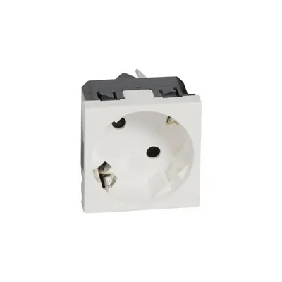 Multi-support single priza Mosaic - German standard - 2P+E angled at 45° - 2 module