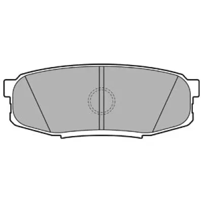 Set placute frana, frana disc DELPHI LP2154