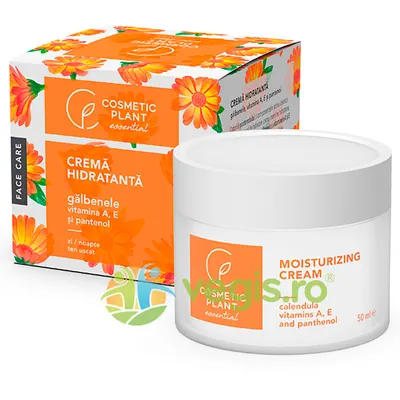 Crema Hidratanta pentru Fata cu Galbenele, Vitaminele A, E si Pantenol 50ml