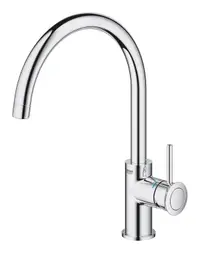 Baterie bucatarie Grohe BauClassic 30577000, inalta, tip C, monocomanda, Crom