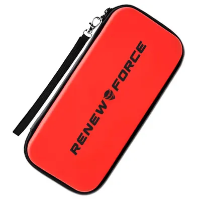 Husa protectie consola Nintendo, Renew Force, Compatibil cu Nintendo Switch Switch Oled, Rosu Negru